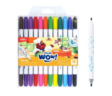 Fix 2v1 12 barev WOW DELI EC166-12
