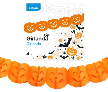 Girlanda 4m HALLOWEEN DÝNĚ LUMA