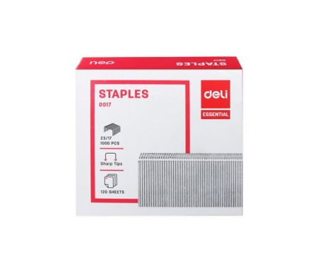 Kancelářské spojovače 23/17 velkokapacitní DELI E0017