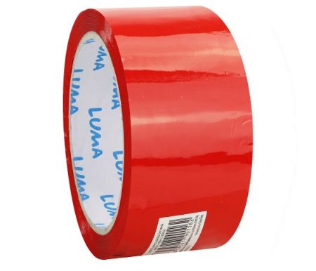 Lepící páska 48mm x 66m červená LUMA