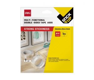 Lepící páska oboustranná gelová  24mm x 5m DELI EA505
