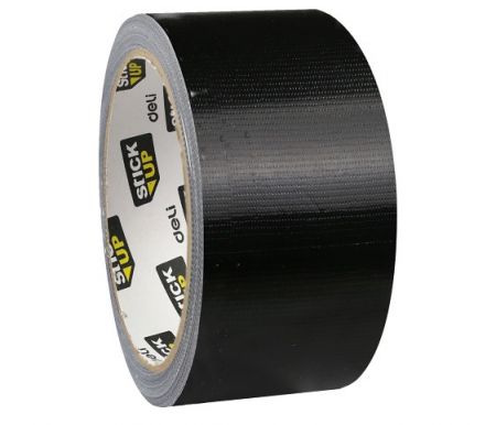 Lepící páska textilní 48mm x 20m černá DELI EA616