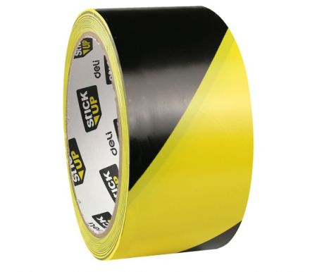 Lepící páska výstražná 48mm x 33m DELI EA700