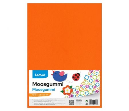 MOOSGUMMI A4 oranžová LUMA, 10ks