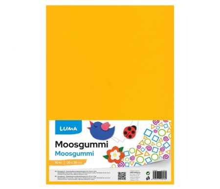 MOOSGUMMI A4 oranžová světle LUMA, 10ks