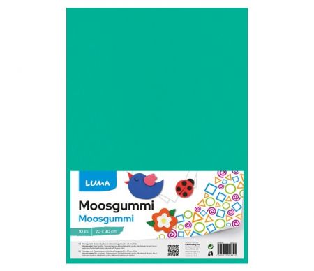 MOOSGUMMI A4 tyrkysová LUMA, 10ks