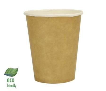 Nádobí - Kelímek papírový hnědý 250 ml, 20ks