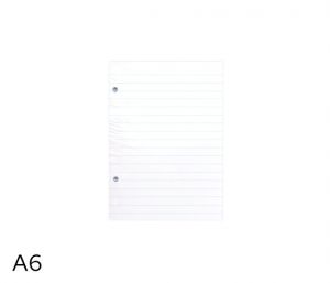Náplň do kroužkových bloků A6 linka