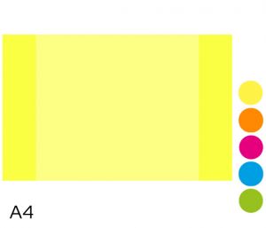 Obal na sešit A4 180mic NEON LUMA mix