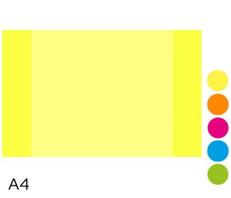 Obal na sešit A4 180mic NEON LUMA mix