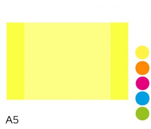 Obal na sešit A5 180mic NEON LUMA mix
