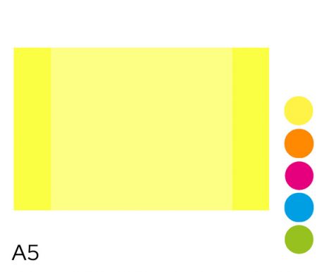 Obal na sešit A5 180mic NEON LUMA mix