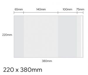 Obal univerzální 90mic, 220 x 380mm LUMA