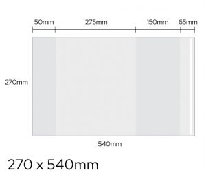 Obal univerzální 90mic, 270 x 540mm LUMA