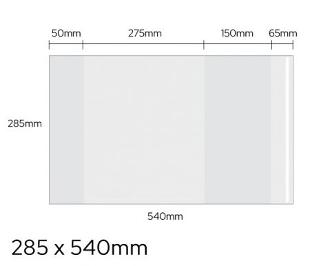 Obal univerzální 90mic, 285 x 540mm LUMA