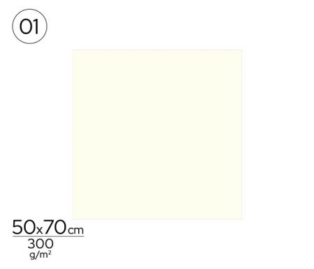Papír barevný 50 x 70cm bílý perlově