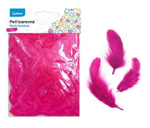 Peří barevné 10g purpurové LUMA
