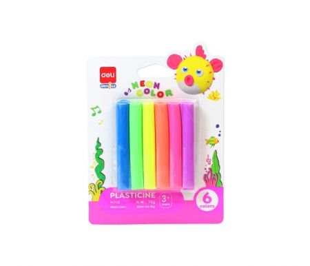 Plastelína měkká 6 barev NEON DELI EH713