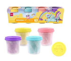 Plastelína měkká kelímek 4 x 113g PASTEL DELI EY003