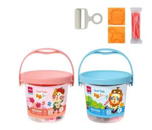 Plastelína měkká s vůní kyblík 12 barev DELI EY005 mix