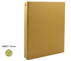 Pořadač A4 4 kroužkový ECO LUMA kraft