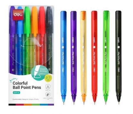 Propiska jednorázová 6 barev DELI EQ69-6