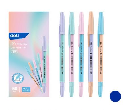 Propiska jednorázová DELI EQ66 modrá mix