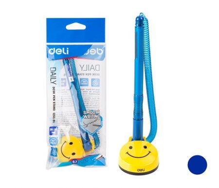 Propiska jednorázová s podstavcem DELI EQ50-BL modrá