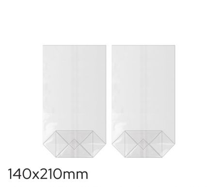 Sáček celofán 140 x 210mm, křížové dno LUMA