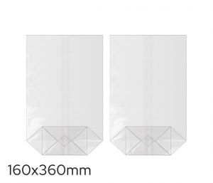 Sáček celofán 160 x 360mm, křížové dno LUMA