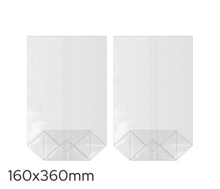 Sáček celofán 160 x 360mm, křížové dno LUMA