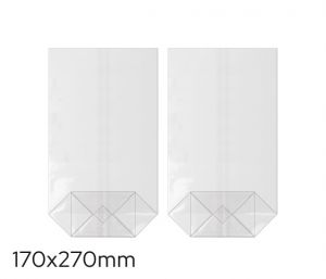 Sáček celofán 170 x 270mm, křížové dno LUMA