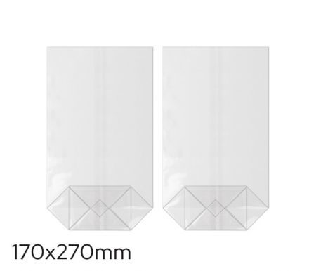 Sáček celofán 170 x 270mm, křížové dno LUMA