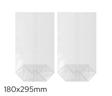 Sáček celofán 180 x 295mm, křížové dno LUMA