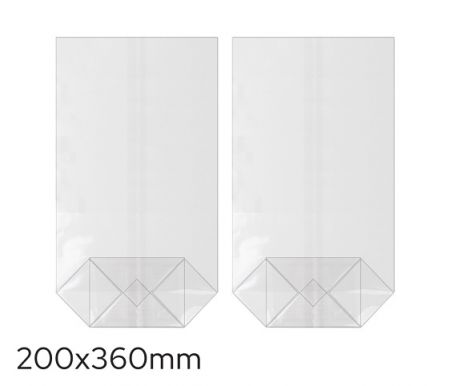 Sáček celofán 200 x 360mm, křížové dno LUMA