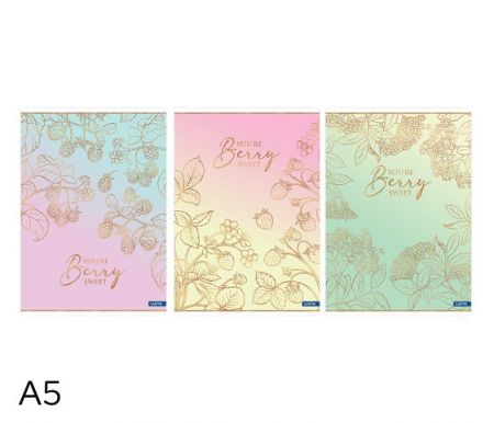 Sešit A5 linka 52l Berry mix