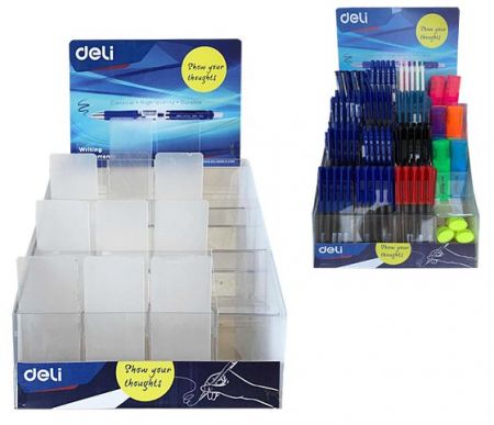 Stojan reklamní pultový psací potřeby DELI J00608