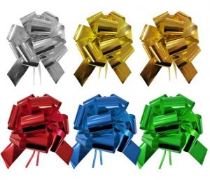 Stuha stahovací růže 3cm x 1,15m metal LUMA mix