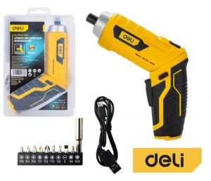 Šroubovák aku 3,6V Li-ion + přísl. DELI  EDL-DP04-E2B1