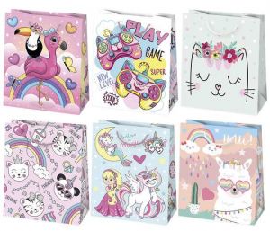 Taška dárková 19 x 23 x 10,5cm dětský mix 1