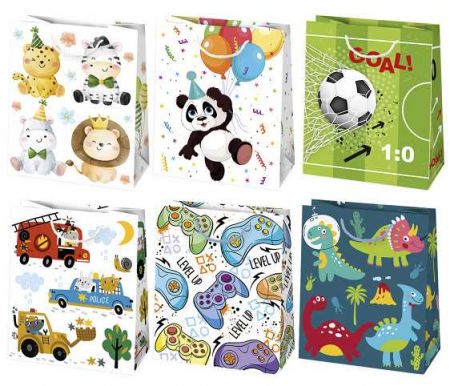 Taška dárková 19 x 23 x 10,5cm dětský mix 2