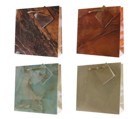 Taška dárková 17 x 17 x 6cm MRAMOR mix
