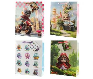 Taška dárková 18 x 23 x 10cm dětský mix