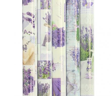 Balicí papír role 2m x 70cm, LEVANDULE mix