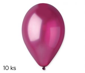 Balónky 10ks METAL burgundy/bordó