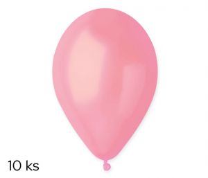 Balónky 10ks METAL růžové