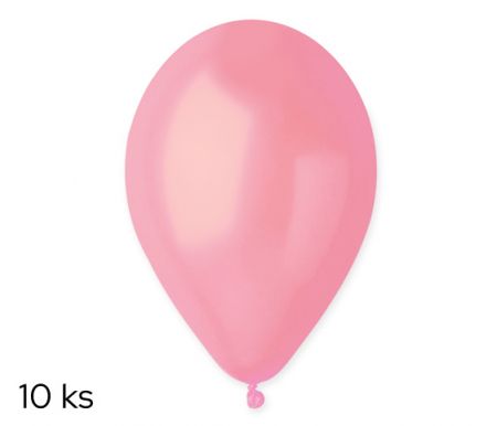 Balónky 10ks METAL růžové