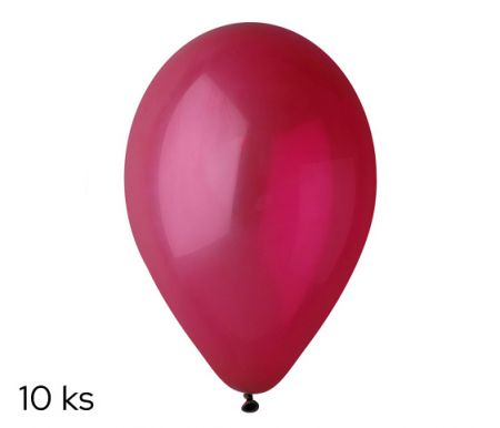 Balónky 10ks OBYČ. bordó