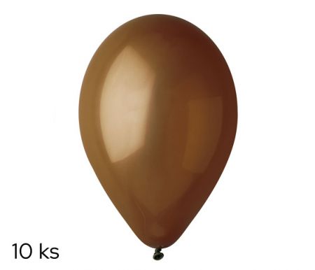 Balónky 10ks OBYČ. hnědé