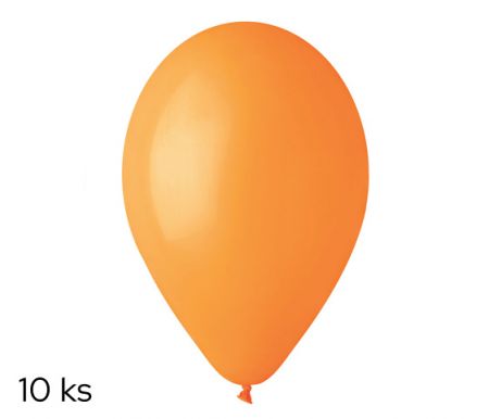 Balónky 10ks OBYČ. oranžové